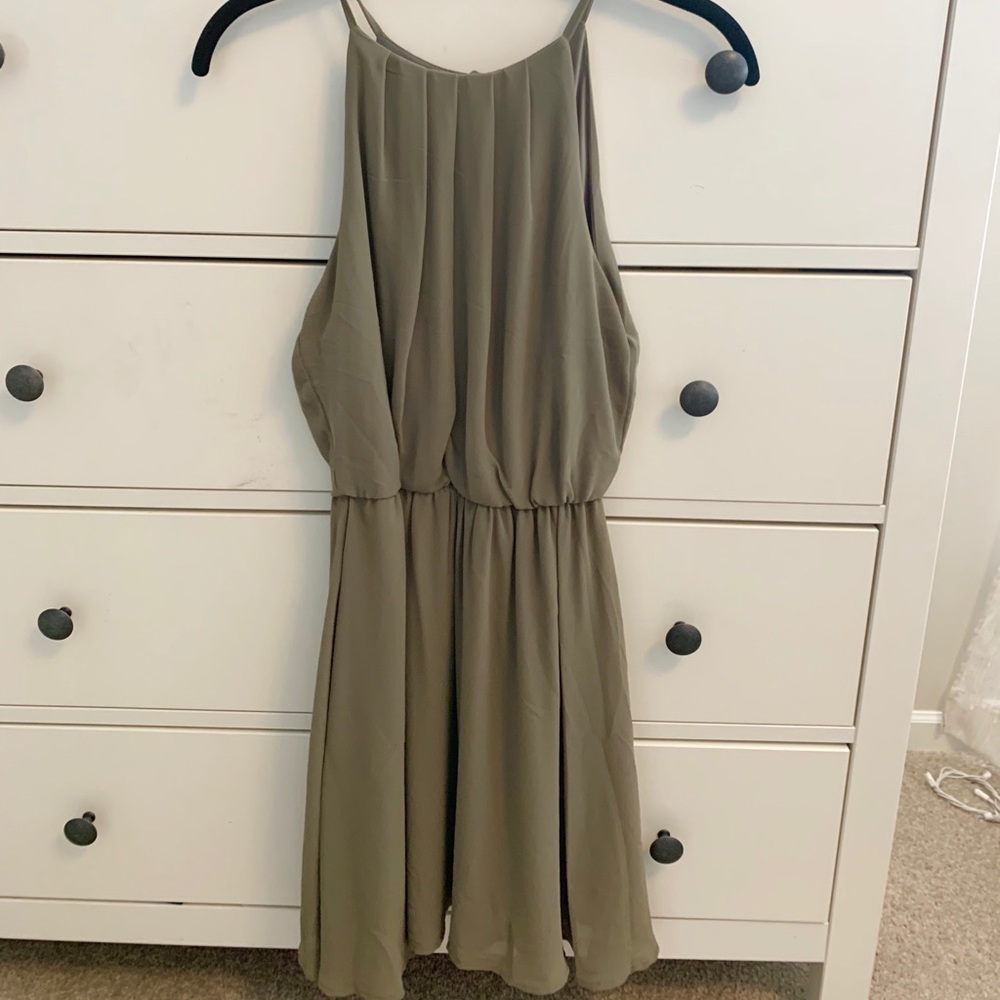 Lush Olive Summer Dress